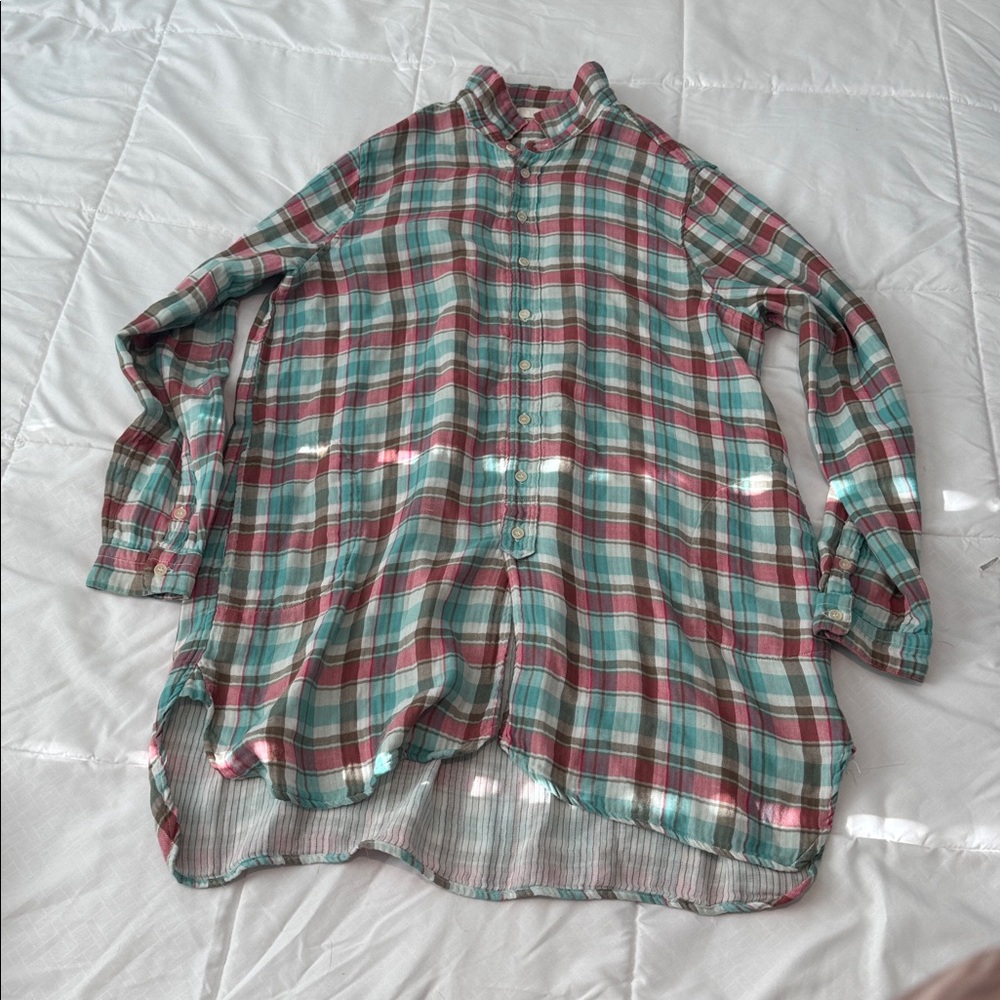 CP Shades  Plaid Tunic with pockets